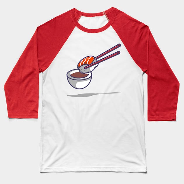 sashimi and sauce Baseball T-Shirt by fflat hds